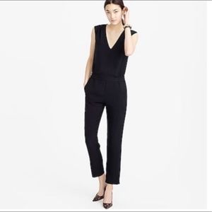 J. Crew Drapey oxford crepe V-neck jumpsuit
